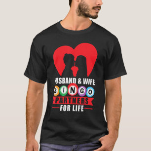 Camiseta Marido y Socios Wifebingo Para La Vida Divertido L