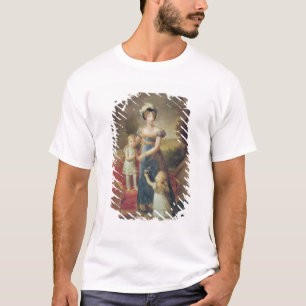 Camiseta Marie-Caroline de Borbón con sus niños