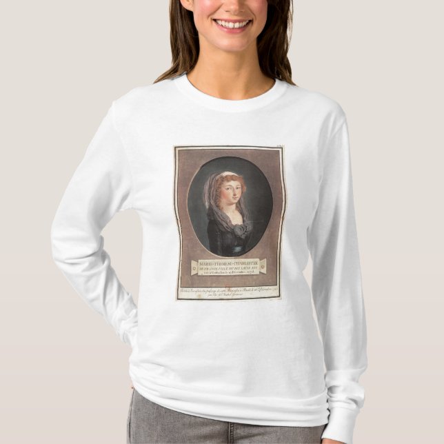Camiseta Marie-Teresa-Charlotte de Francia envejecida (Anverso)