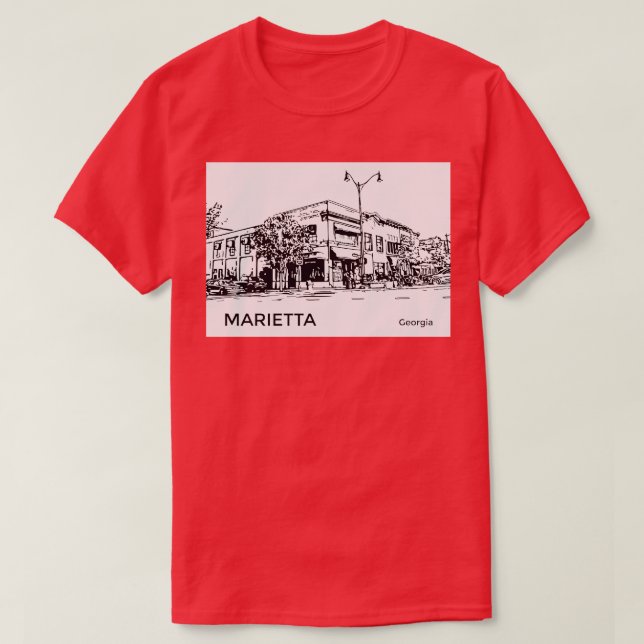 Camiseta Marietta Georgia TShirt (Diseño del anverso)