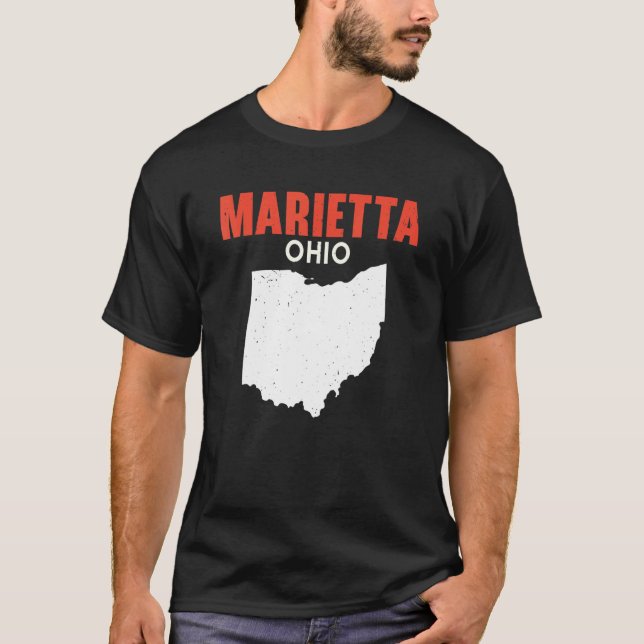 Camiseta Marietta Ohio EE.UU. EE.UU. EE.UU. Viajes en Ohio (Anverso)