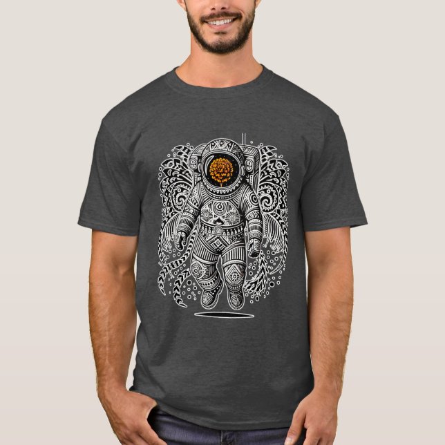 Camiseta "Marigold" del "Astronauta de Alebrije" - (Anverso)