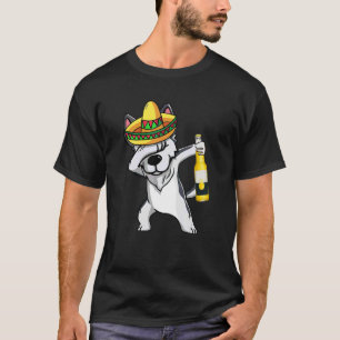 Camiseta Marihuana de Dabbing Husky Cinco De Mayo Poncho So