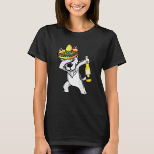 Camiseta Marihuana de Dabbing Husky Cinco De Mayo Poncho So