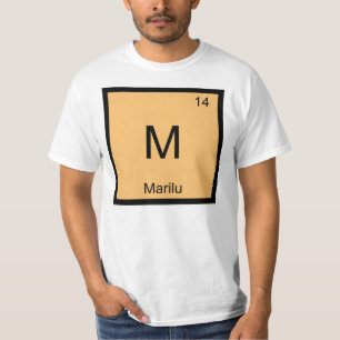 Camiseta Marilu Nombre Química Elemento Tabla Periódica
