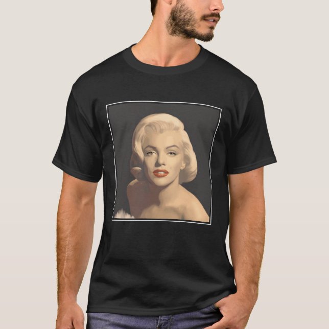 Camiseta Marilyn gris gráfica (Anverso)
