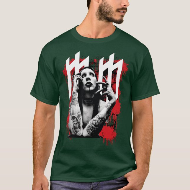 Camiseta Marilyn Manson retro (Anverso)