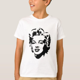 Camiseta Marilyn Monroe Face Stencil Pop Art