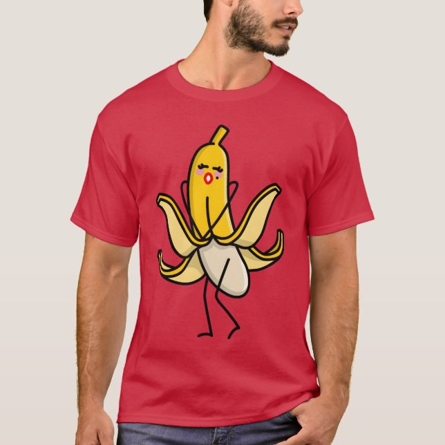 Camiseta Marilyn Monroe sey banana sonando falda arriba pun (Anverso)