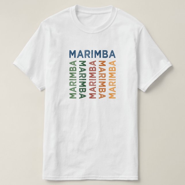Camiseta Marimba Colorful (Diseño del anverso)