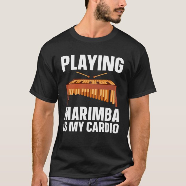Camiseta Marimba Is My Cardio  Musician (Anverso)