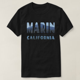 Camiseta Marin California Mt Tamalapis se muestra en letras