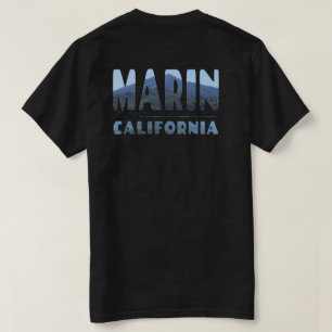 Camiseta Marin California Mt Tamalpais en diseño de LETTERS