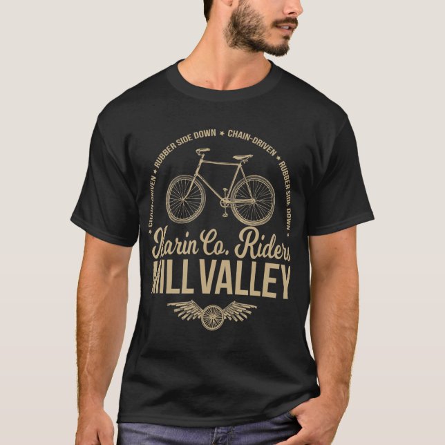 Camiseta Marin Co. Riders - Mill Valley Bicycle - Cycling T (Anverso)