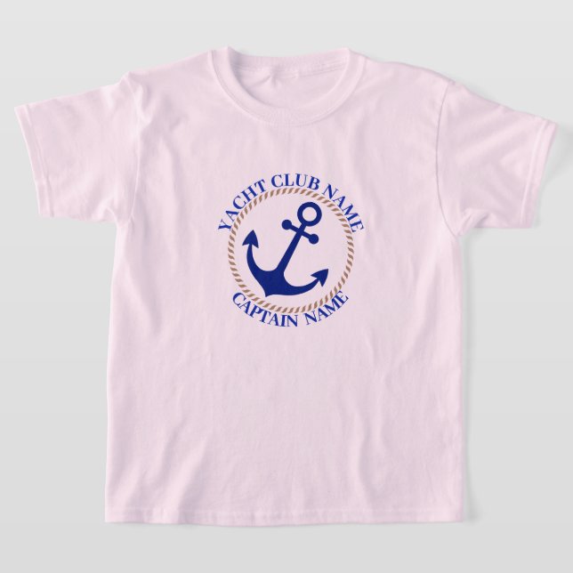 Camiseta Marina azul Nautical Anchor club náutico marina (Distribución)