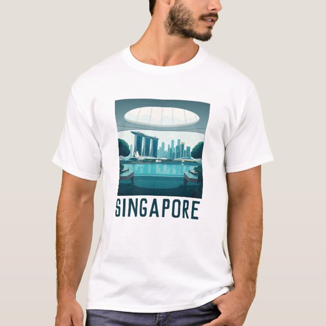 Camiseta Marina Bay Sands T-Shirt de Singapur (Anverso)