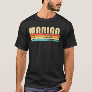 Camiseta Marina Ca California Funny City Home Roots Retro 7