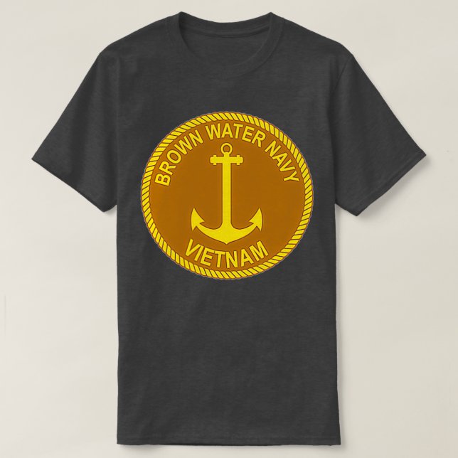 Camiseta Marina de Agua Marrón Vietnam (Diseño del anverso)