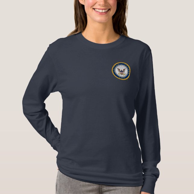 Camiseta Marina de Estados Unidos | Emblema naval (Anverso)