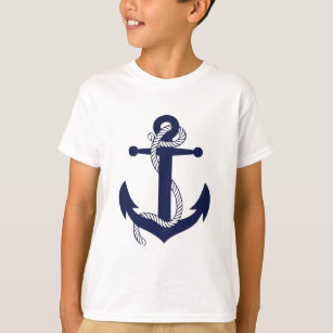 Camiseta Marina de guerra del ancla de la navegación