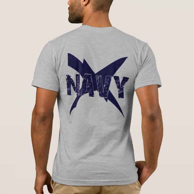 Camiseta MARINA DE GUERRA del Grunge sobre insignias del CT (Reverso)