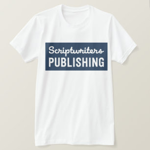 Camiseta Marina de guerra del sólido de los Scriptwriters