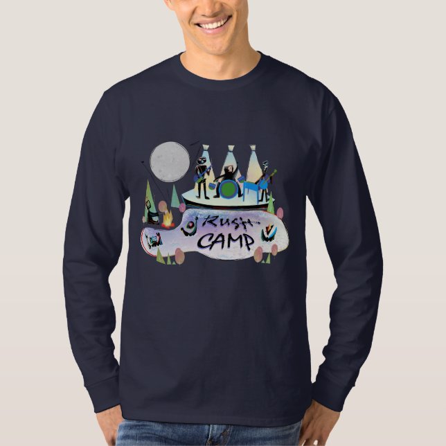 Camiseta ¡Marina de guerra larga básica RushCamp de la (Anverso)