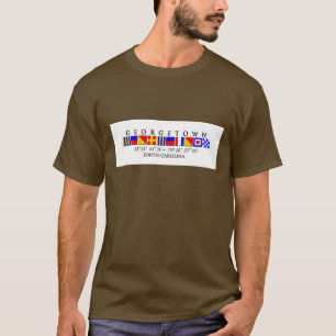 Camiseta marina de la bandera de señal del SC de