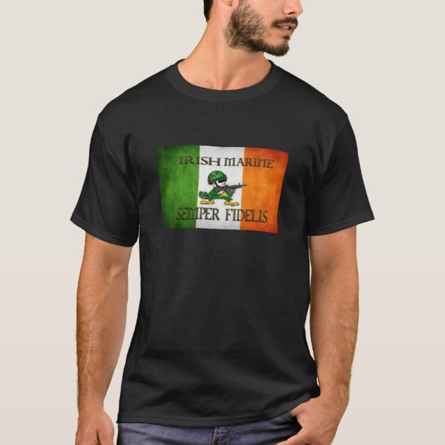CAMISETA marina irlandesa de Semper Fidelis (Anverso)