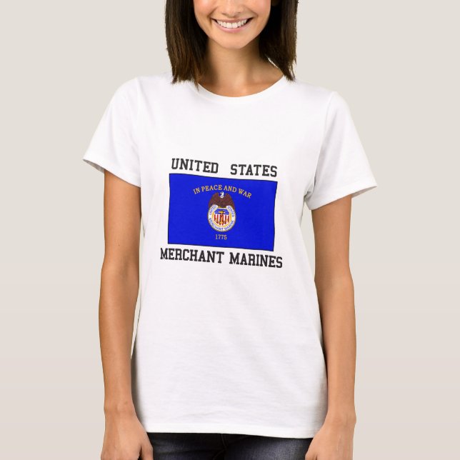 Camiseta Marina mercante de los E.E.U.U. (Anverso)