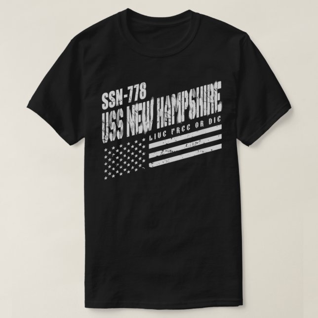 Camiseta Marina USS New Hampshire SSN 778 Submarino de Esta (Diseño del anverso)