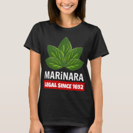 Camiseta Marinara Legal desde las hojas de Basil en 1692