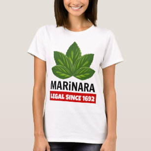 Camiseta Marinara Legal desde las hojas de Basil en 1692
