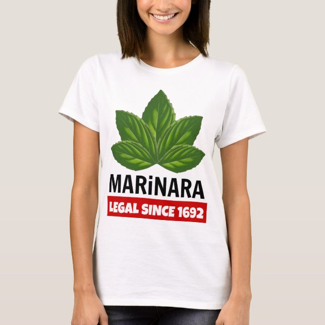 Camiseta Marinara Legal desde las hojas de Basil en 1692 (Anverso)