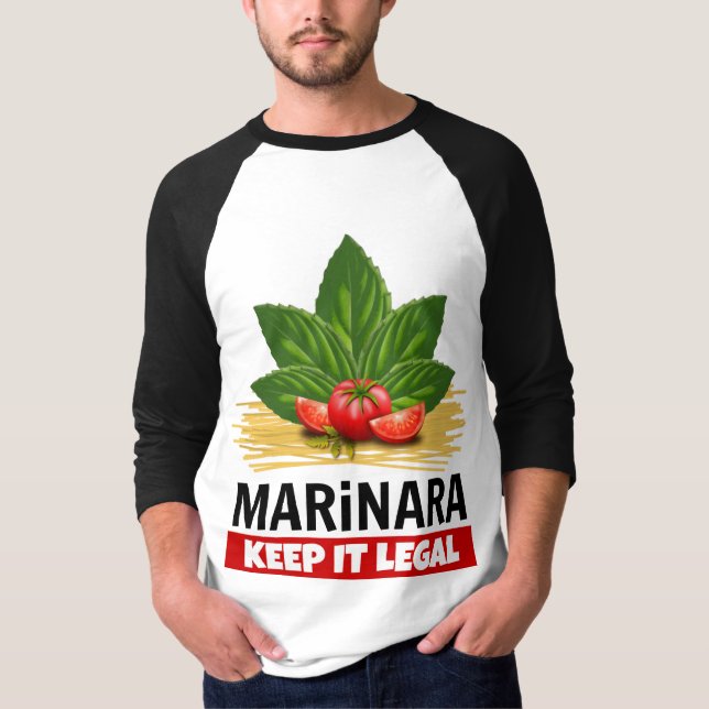 Camiseta Marinara lo guarda los espaguetis legales de los (Anverso)