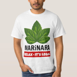 Camiseta Marinara lo relaja es humor legal de la comida de