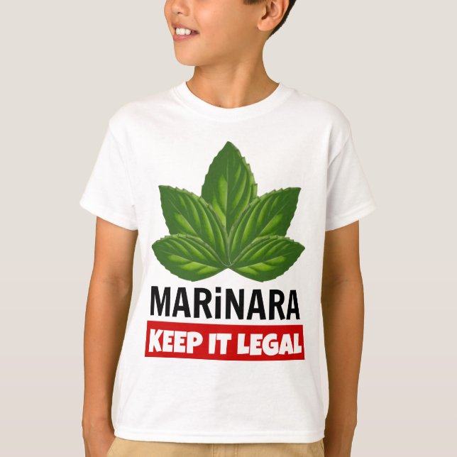 Camiseta Marinara Manténganlo Legal (Anverso)