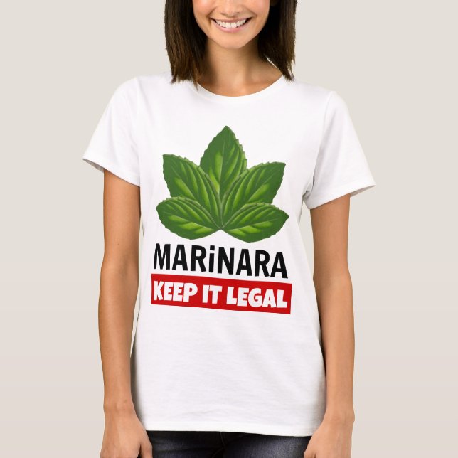 Camiseta Marinara Manténganlo Legal (Anverso)