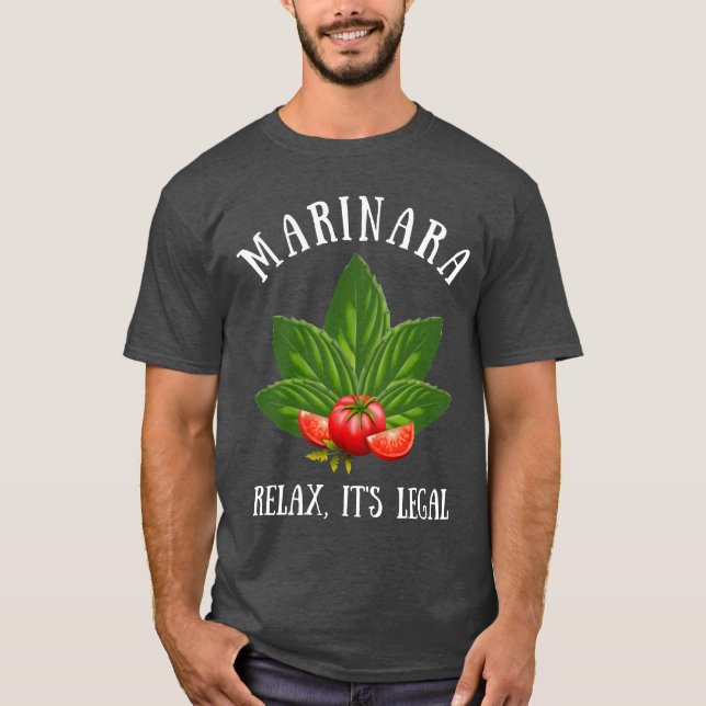 Camiseta Marinara Relax es Humor de comida de tomate básico (Anverso)