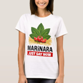 Camiseta Marinara, solo di ahora Tomates basicos Spaghetti