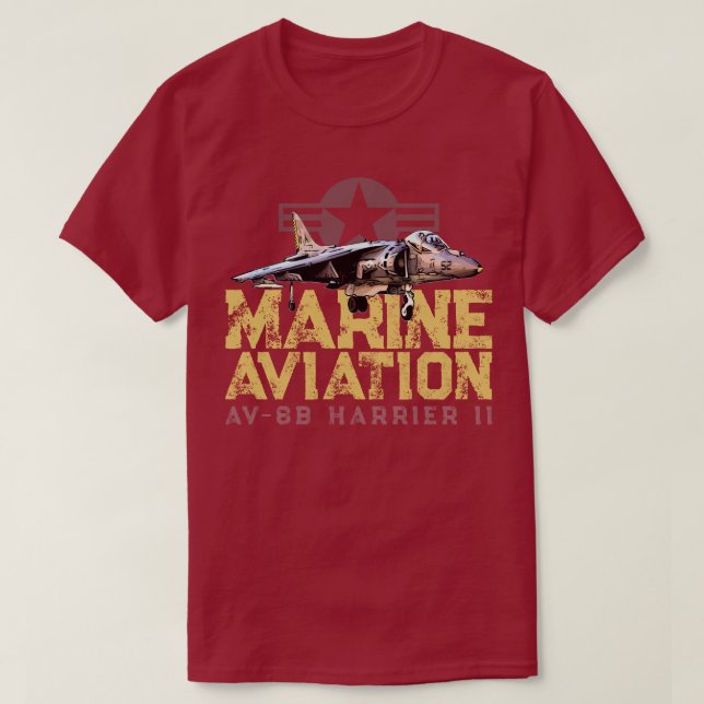 CAMISETA MARINE AVIATION (Diseño del anverso)