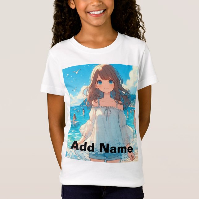 Camiseta Marine Blue Girl  (Anverso)