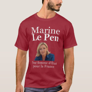 Camiseta Marine Le Pen para presidente