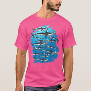 Camiseta Marine Life Animal Underwater Swarm Hammerhead Sha