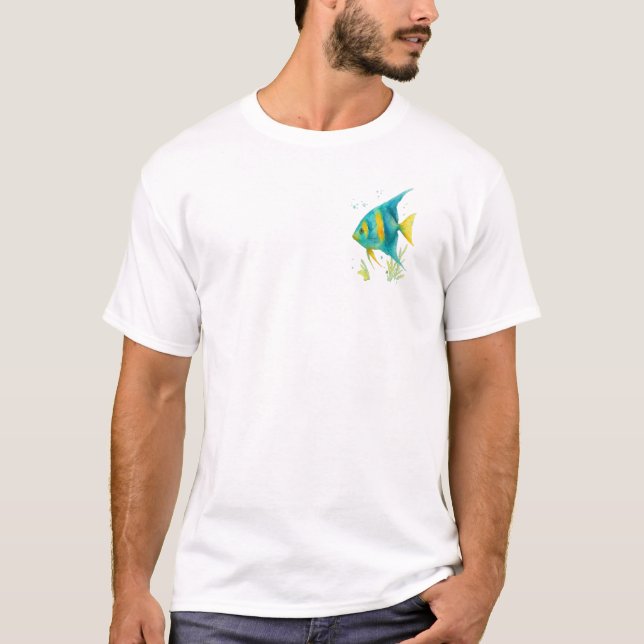 Camiseta Marine Themed tshirt - Angel Fish (Anverso)