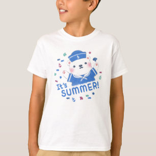 Camiseta Marinero de oso polar lindo en Ilustracion de vera