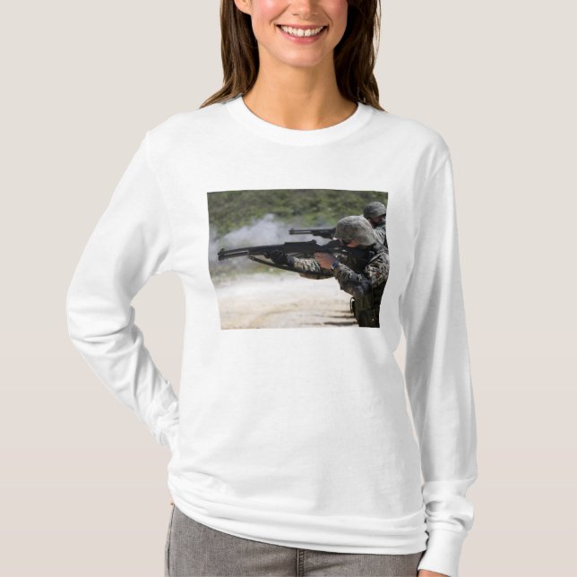 Camiseta Marines disparando escopetas (Anverso)