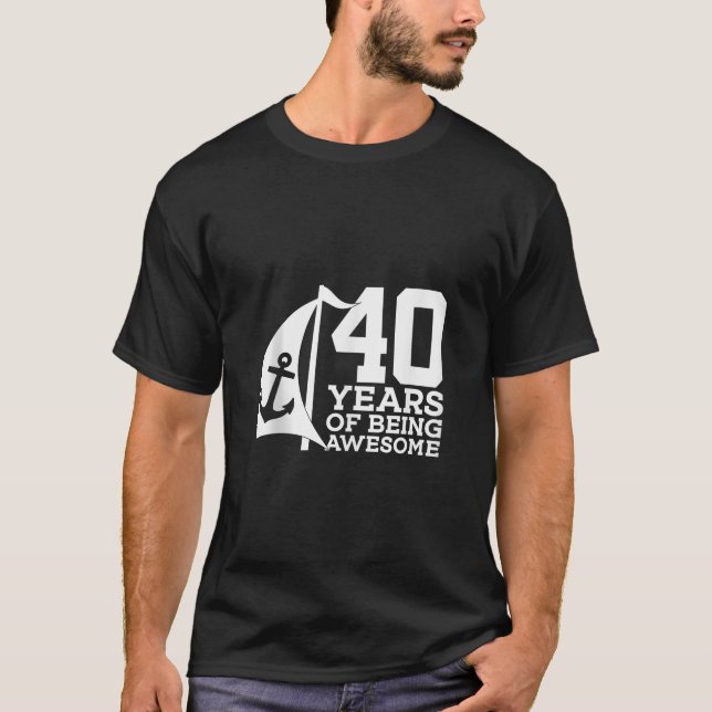 CAMISETA MARINISTA 40 AÑOS DE SER INCREÍBLE VELA 40.ª AVE (Anverso)