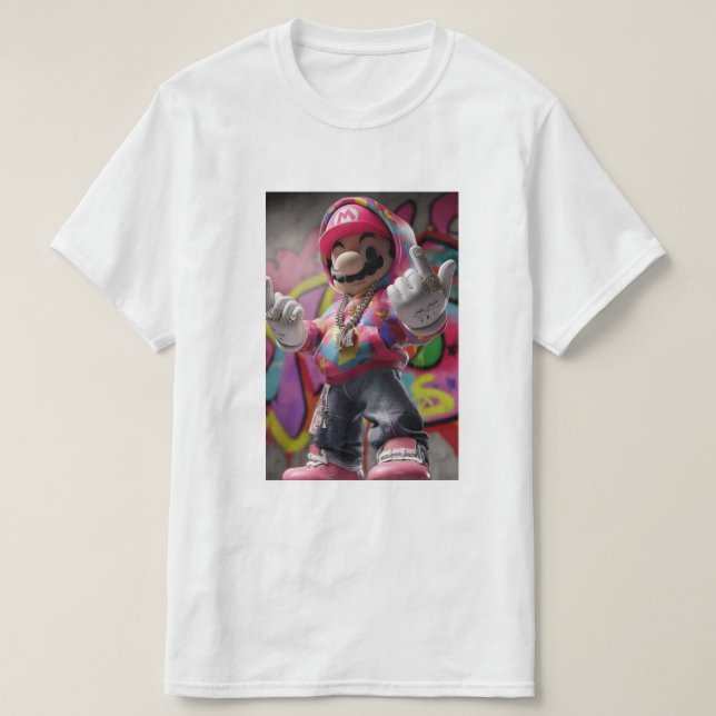 CAMISETA MARIO UP (Diseño del anverso)