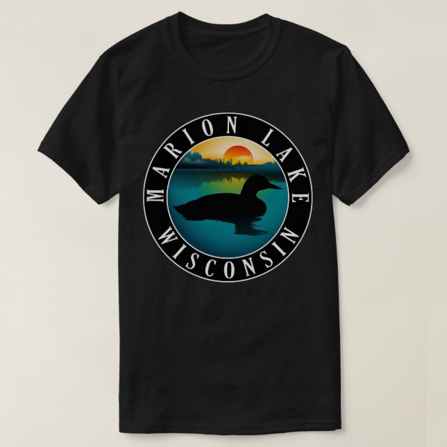 Camiseta Marion Lake Wisconsin Loon (Diseño del anverso)
